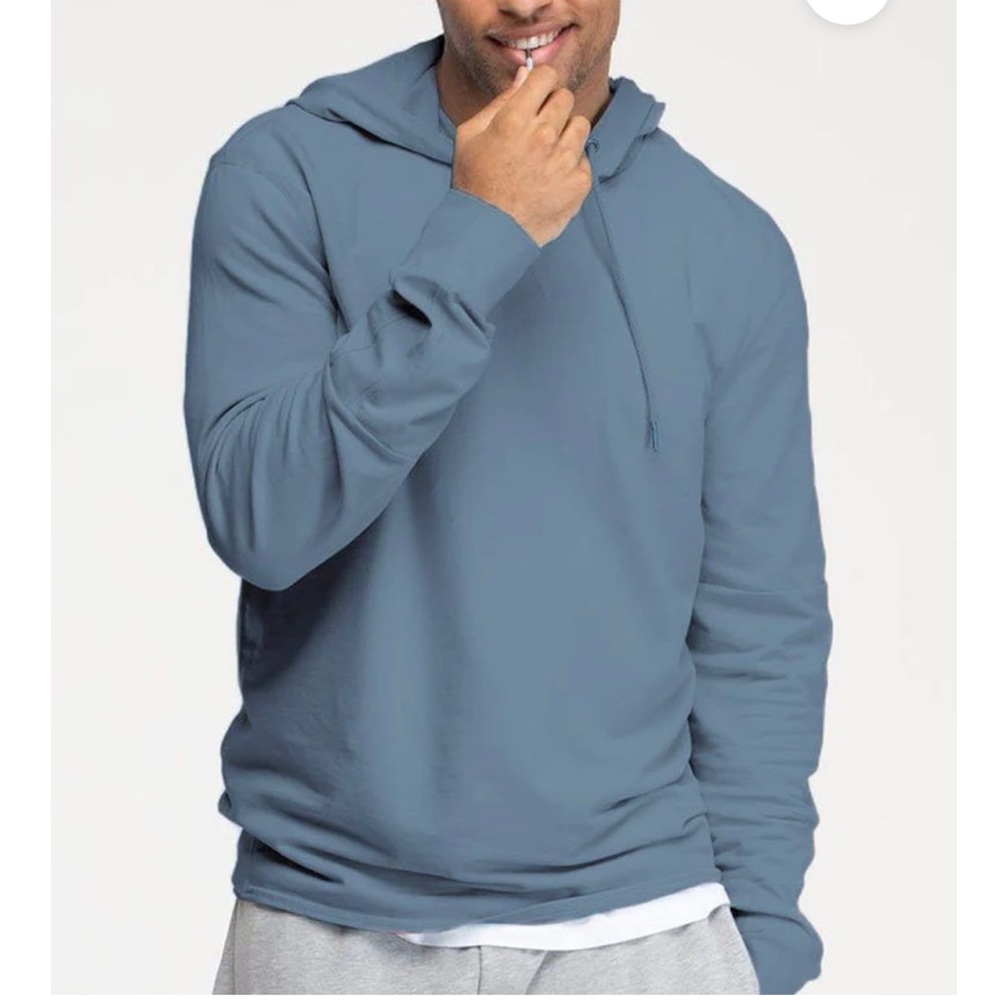LIGHTWEIGHT SWET-HOODIE COLOR: MEDIUM BLUE